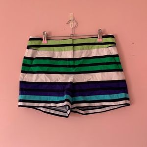 New York & Company green and blue stripped shorts!